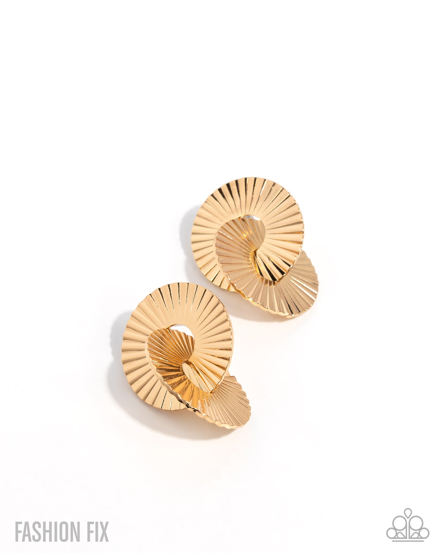 Paparazzi Perceptive Prize - Gold Post Earring Sunset Sightings Fashion Fix February 2026