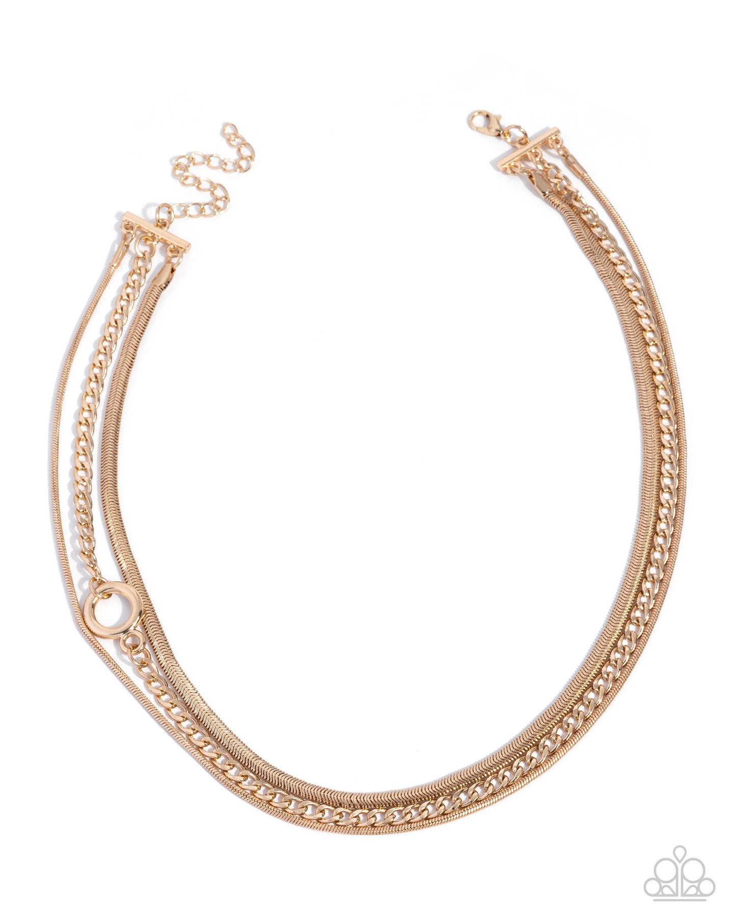 Paparazzi Chic Intuition - Gold Layered Necklace Fashion Fix February 2026 N4048