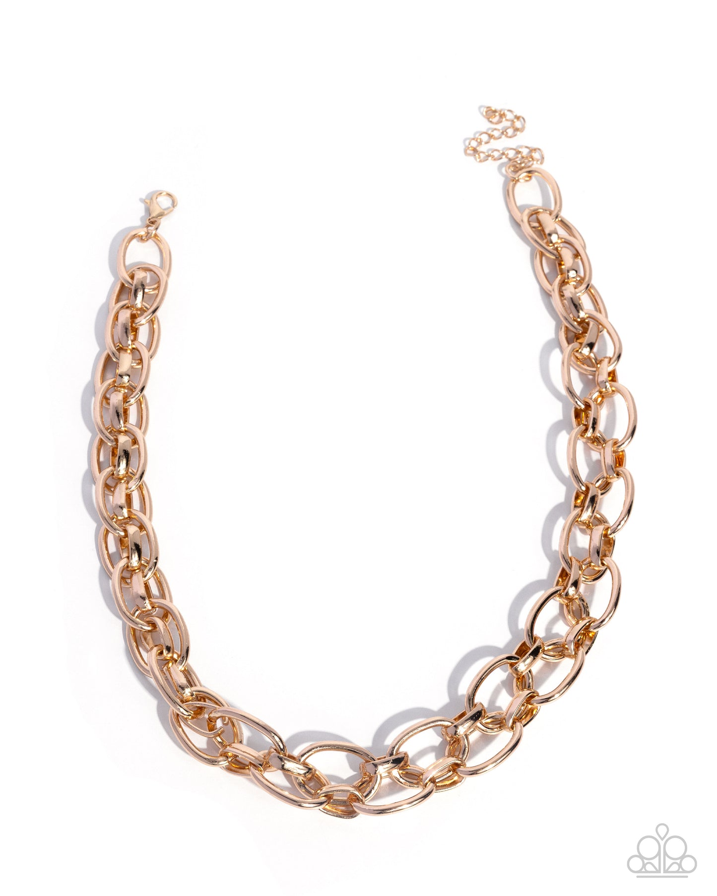 Paparazzi Kept in Confidence - Gold Link High Sheen Necklace