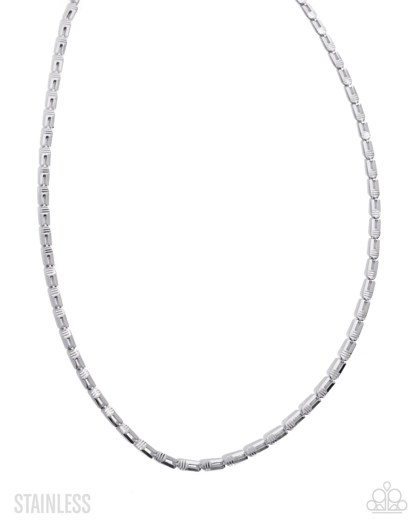 Paparazzi Unreal Urban - Silver Stainless Steel Chain Urban Men's Necklace N3996