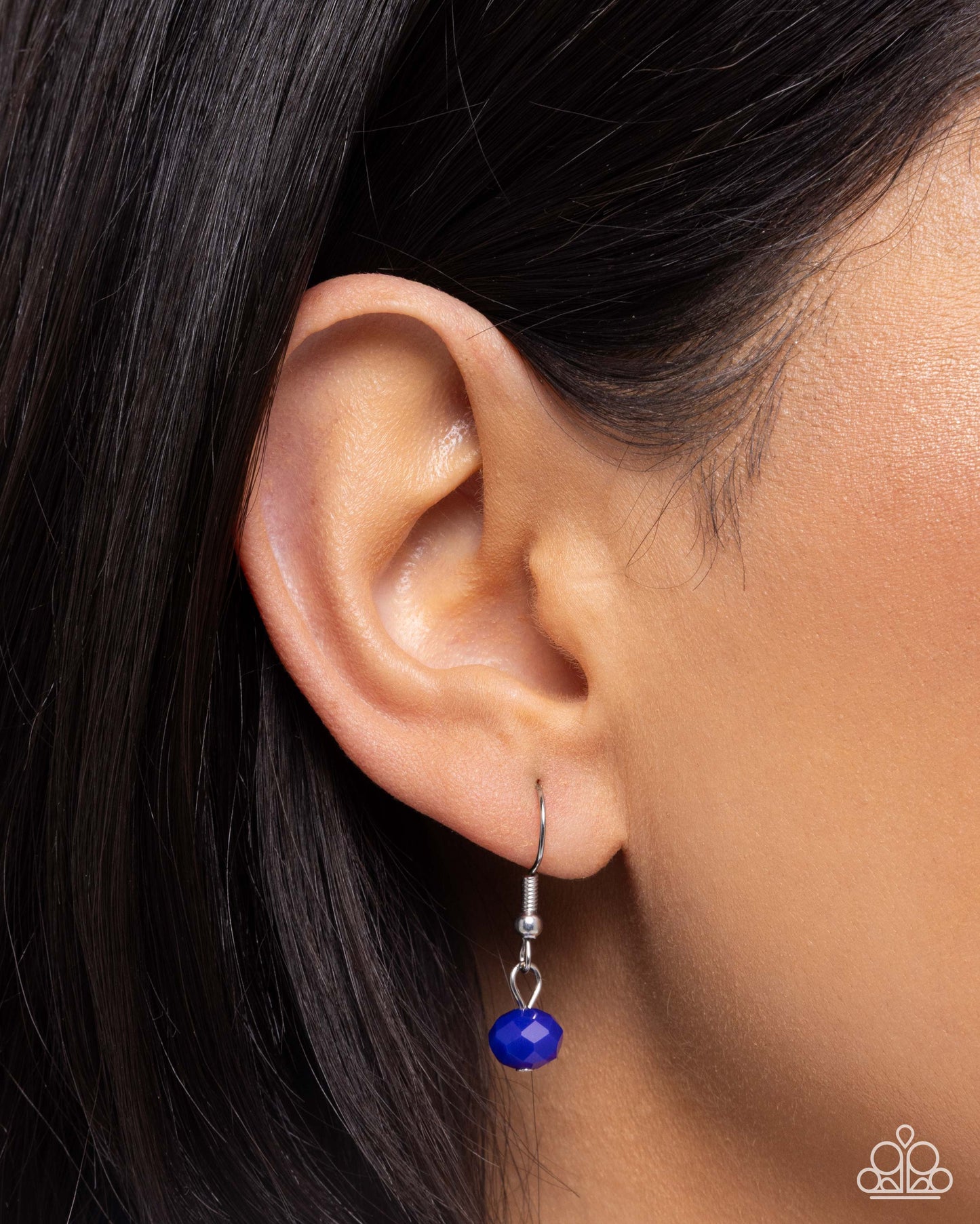 Paparazzi Teardrop Tale - Blue Oversized Teardrop Gem Necklace