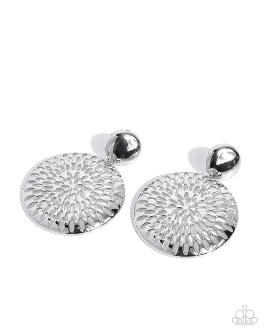 Paparazzi Woven Ware - Silver Earring