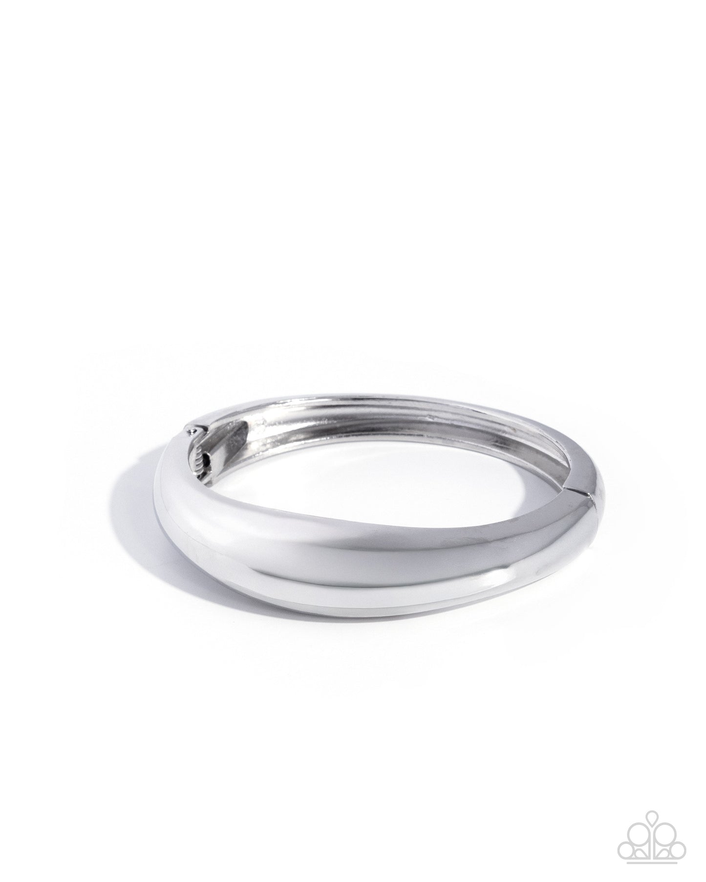 Paparazzi Stackable Sheen - Silver Hinge Bracelet B2696