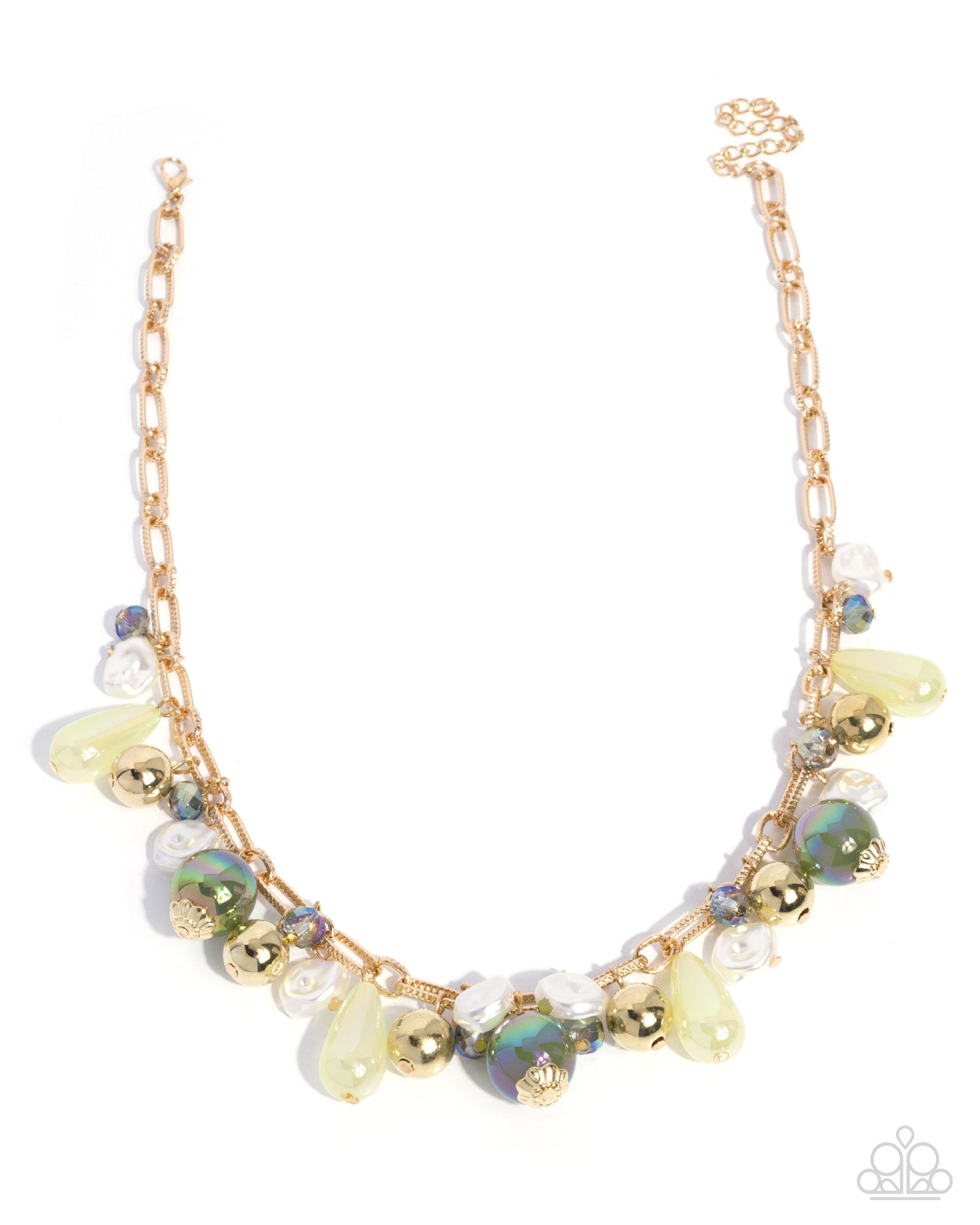 Paparazzi Dreamy Duet - Green - Dreamy Decadence Necklace, Bracelet: Green Dreamy Delivery Set N3520