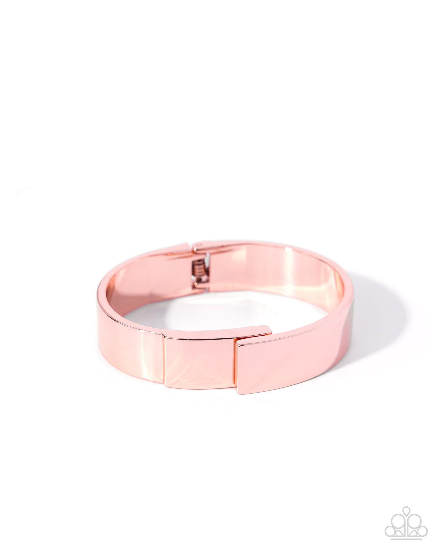Paparazzi Industrial Ideal - Copper - Shiny Copper High Sheen Hinged Bracelet