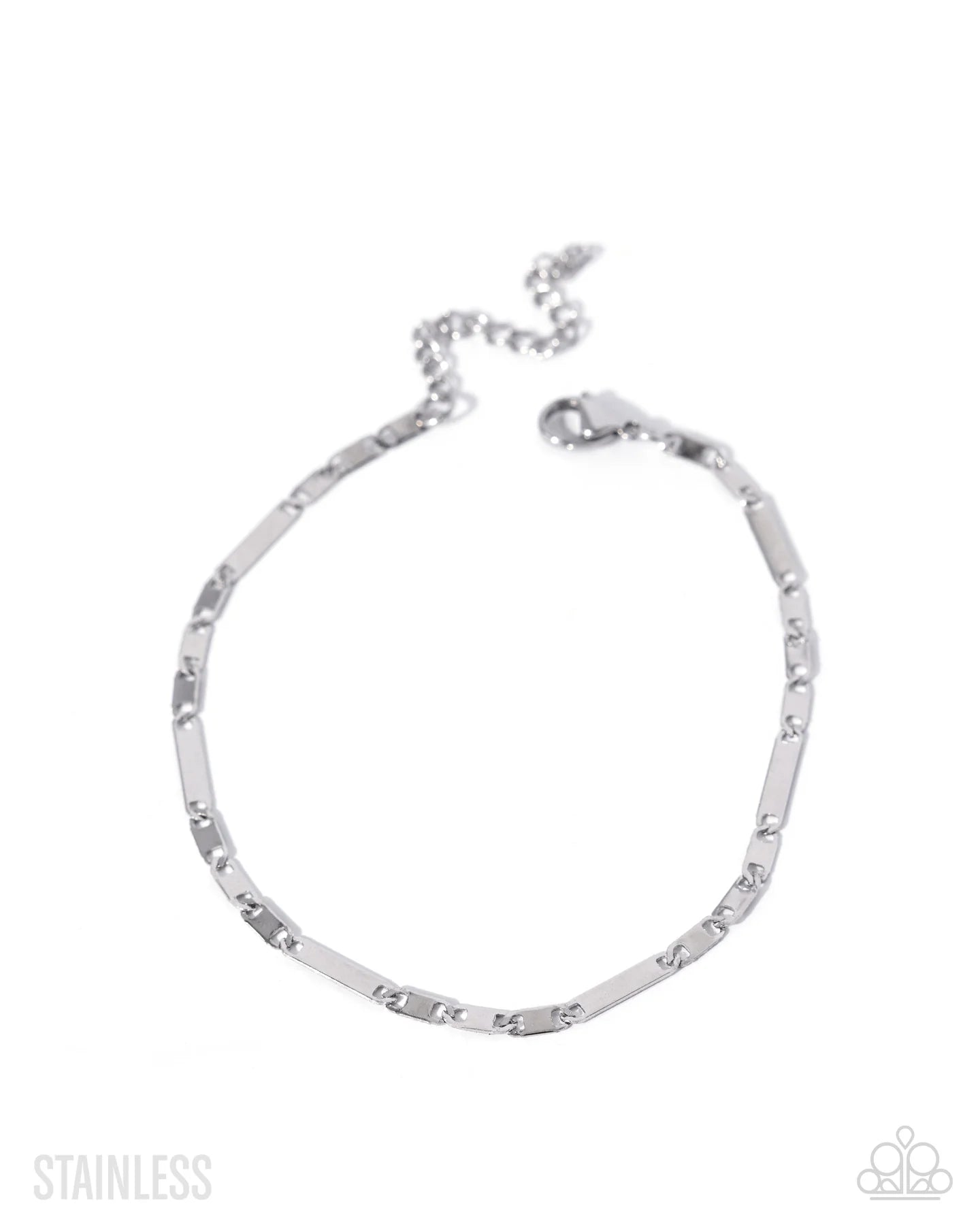 Paparazzi Starting the Fire - Silver Stainless Steel Urban Bracelet B2163