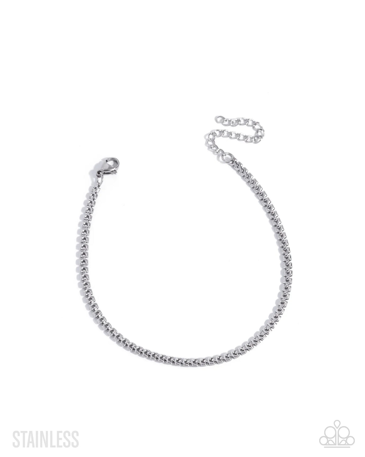 Paparazzi Relentless Radiance - Silver Stainless Steel Urban Bracelet B2438