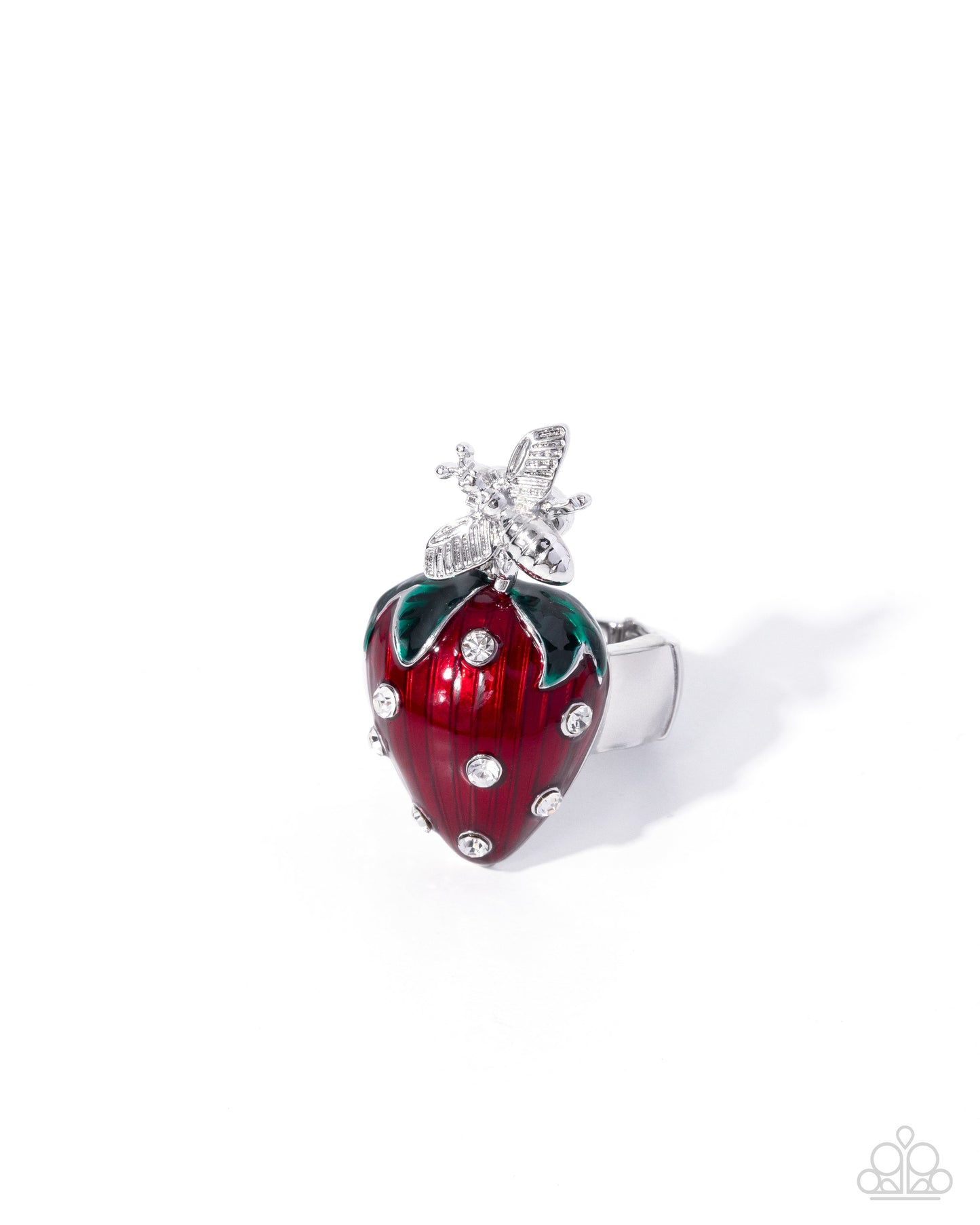 Paparazzi Springtime Show - Red Strawberry Ring