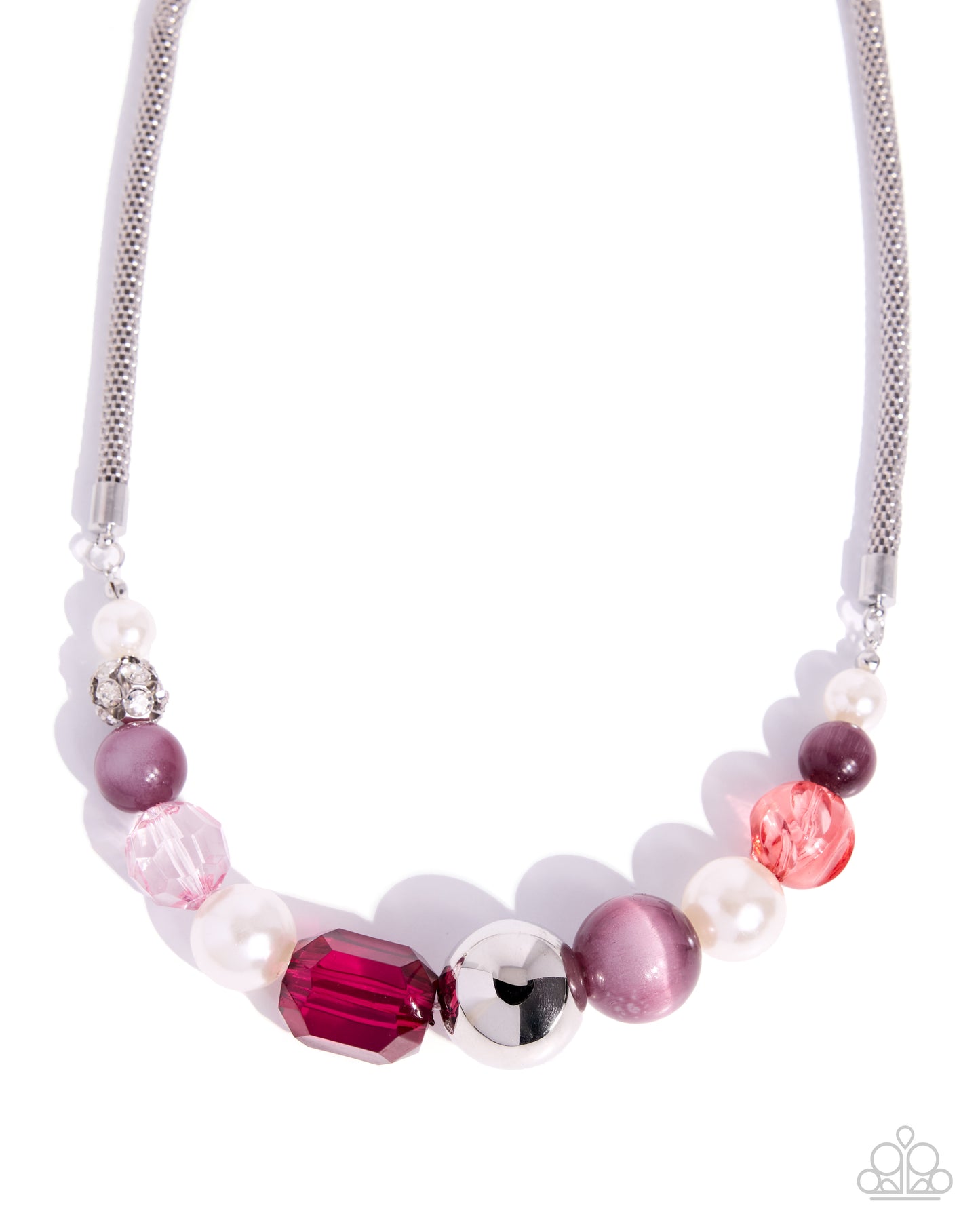 Paparazzi Memorable Mischief - Purple, Dusty Rose, Amaranth, Burnished Lilac Bead Necklace