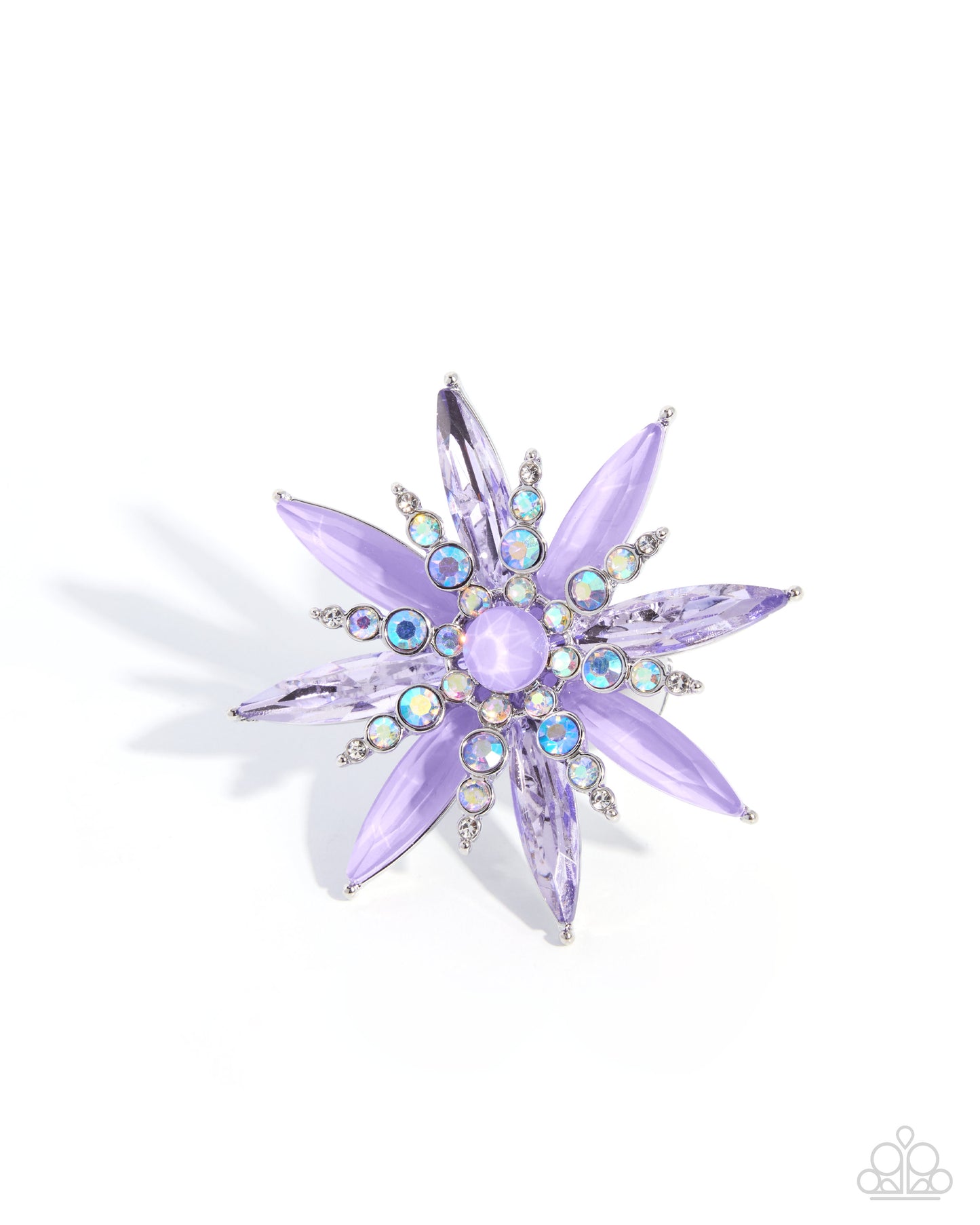 Paparazzi Unlimited Springtime - Purple Gem Oversized Floral Ring