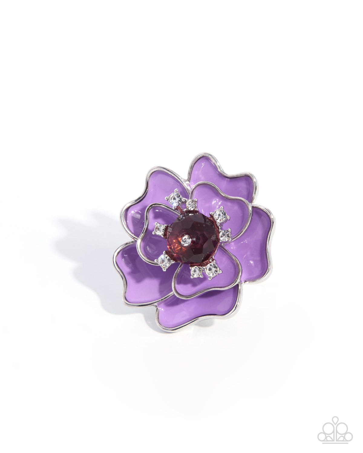 Paparazzi Pretty Petals - Purple Lilac Flower Ring