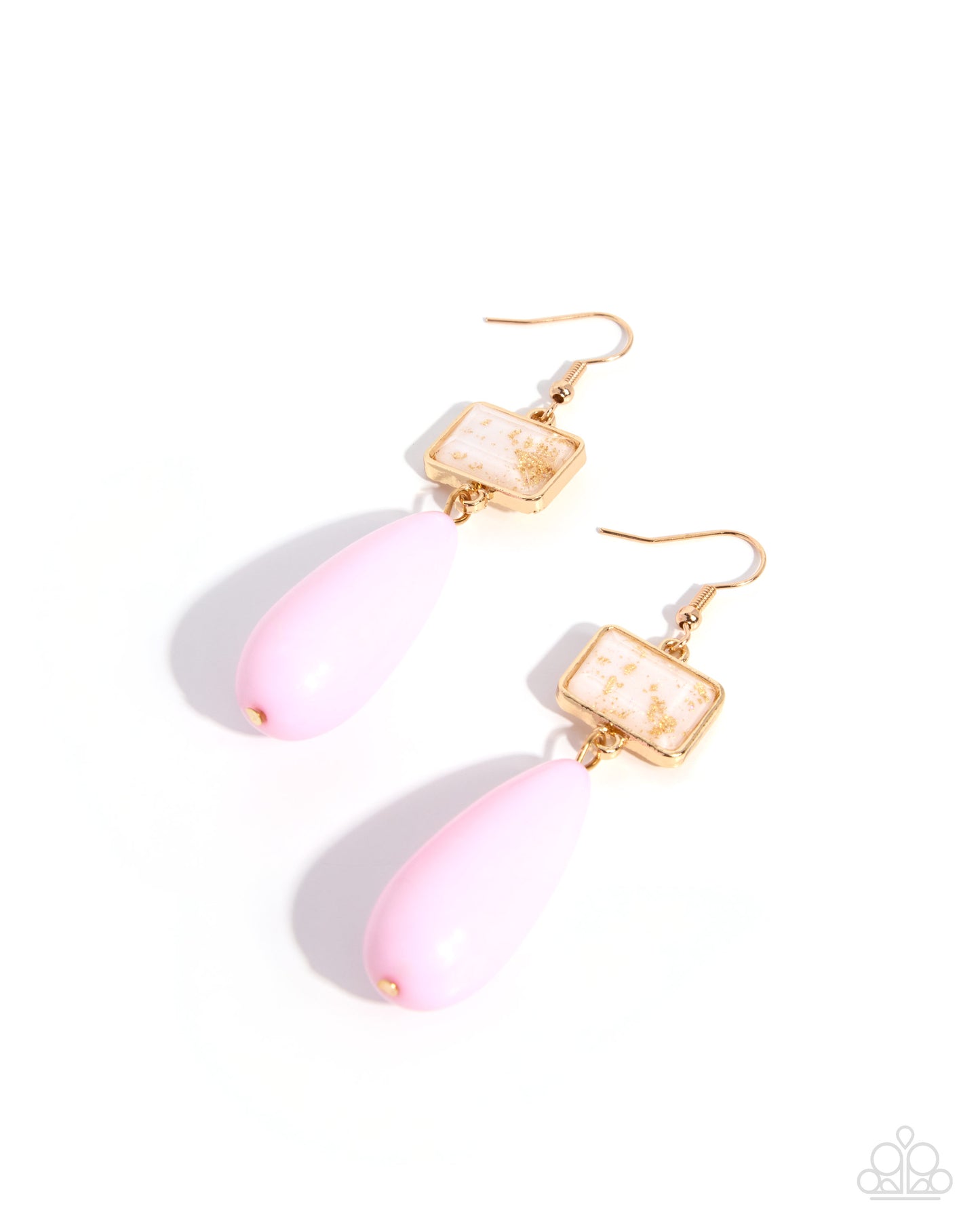 Paparazzi Mismatched Malibu - Pink Tea Rose Gold Earring