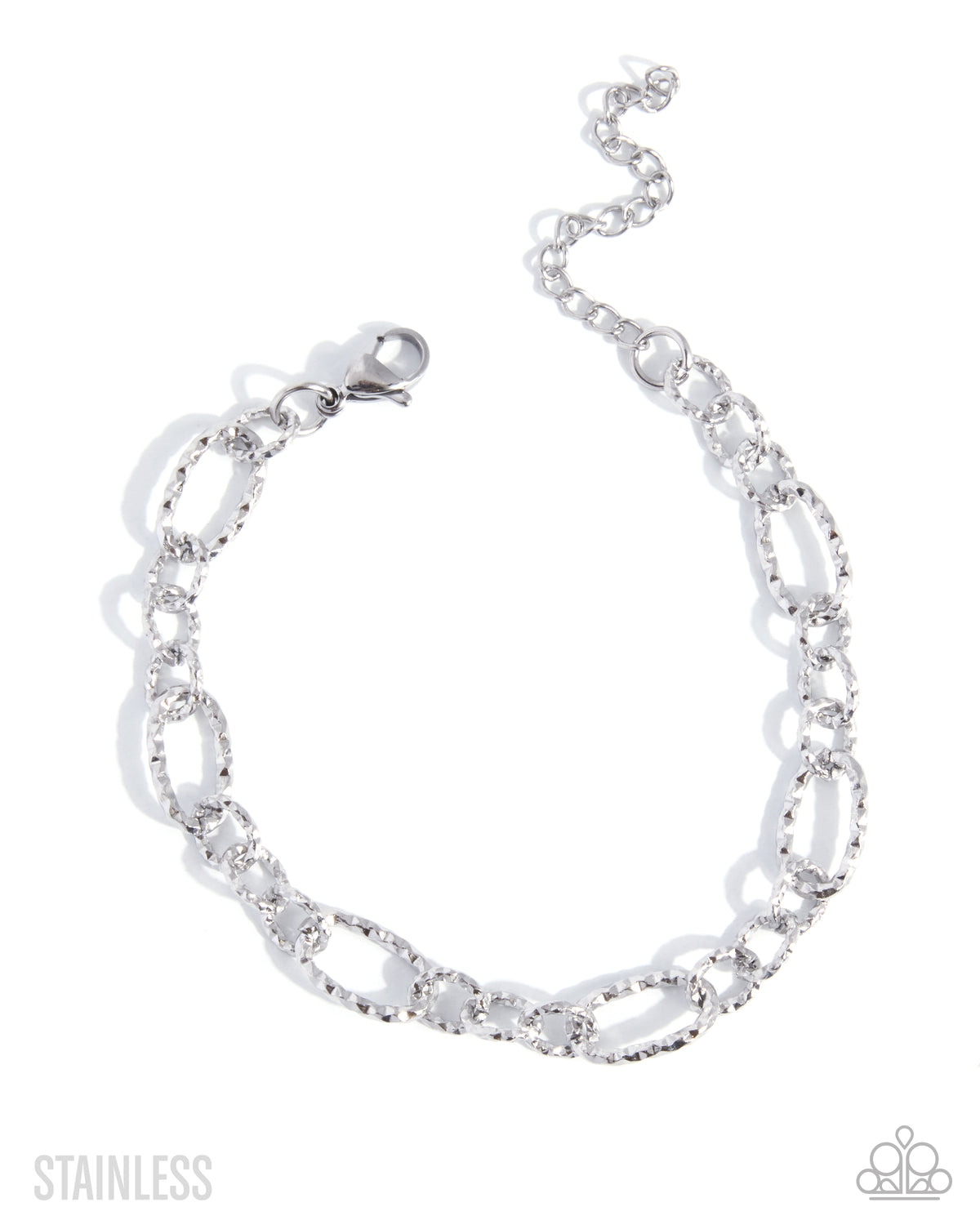 Paparazzi Dramatic Duty - Silver Stainless Steel Bracelet