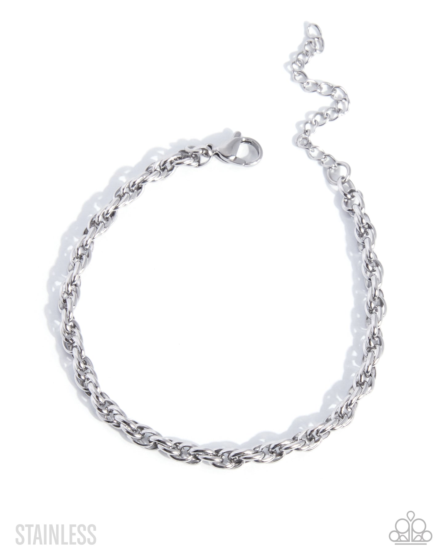 Paparazzi Polished Proof - Silver Stainless Steel Rope Chain Bracelet 2026 Convention Exclusive