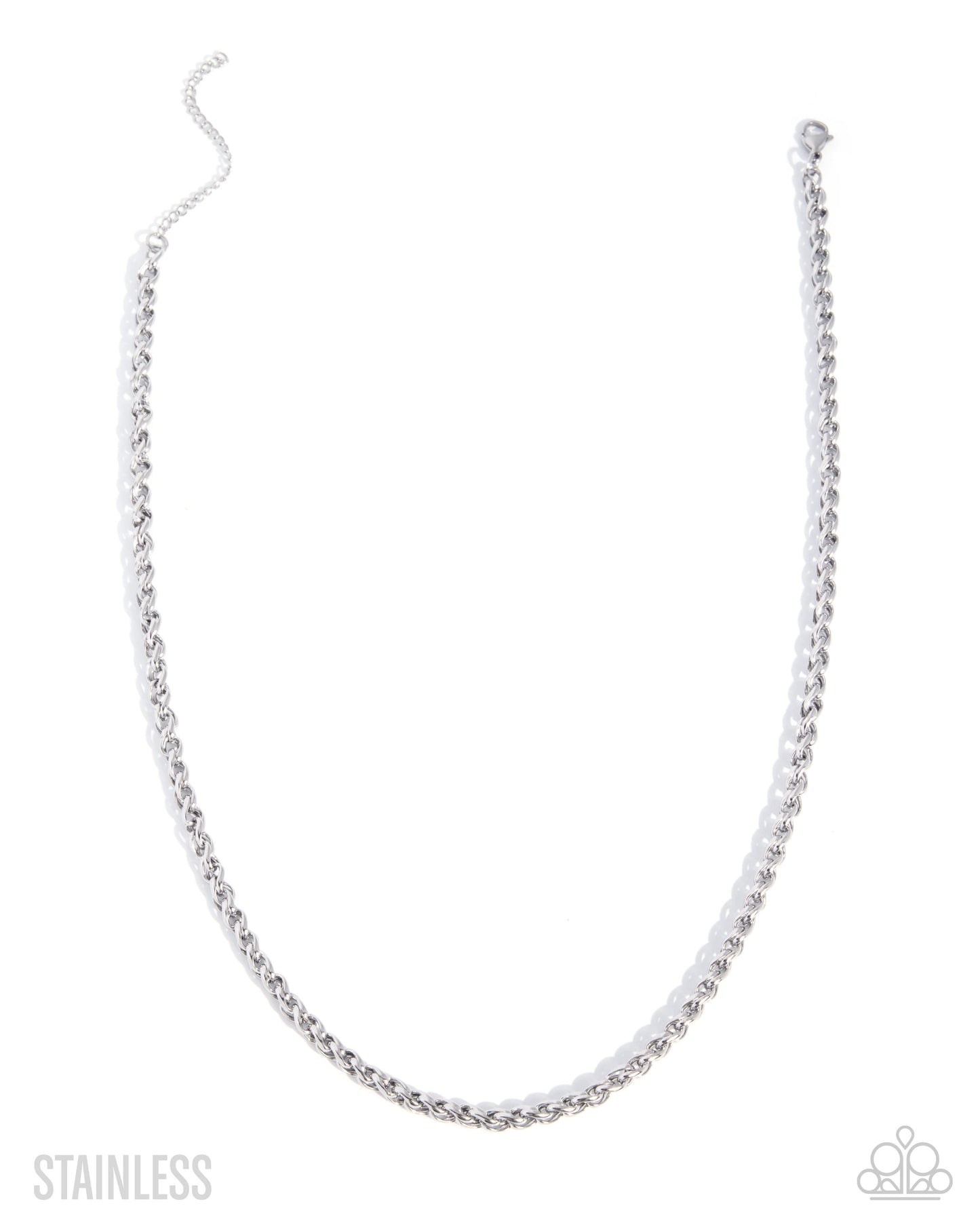 Paparazzi Fashionable Follower - Silver Stainless Steel Urban Chain Necklace 2026 Convention Exclusive