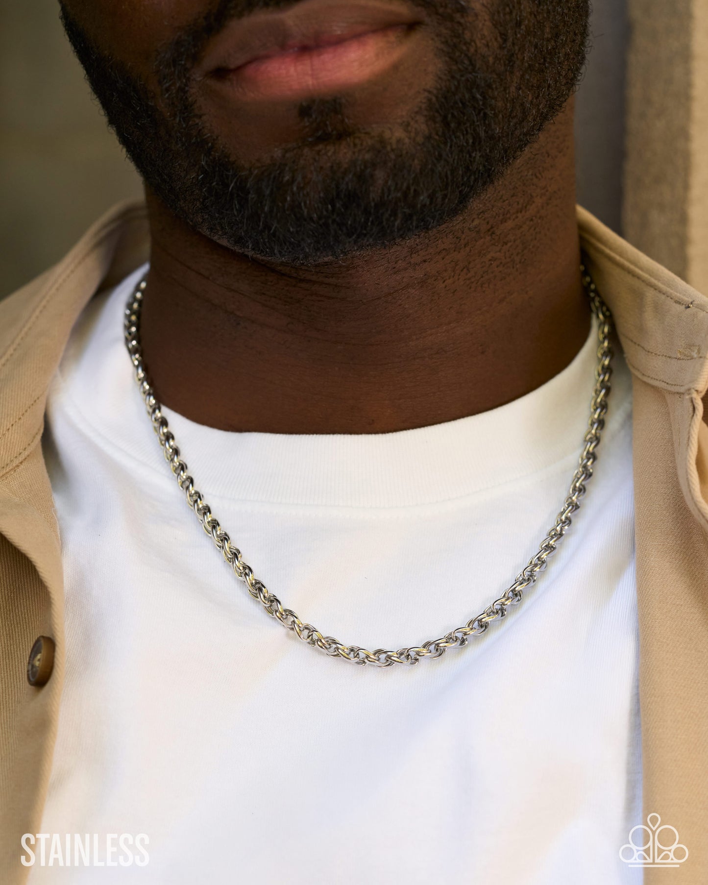 Paparazzi Fashionable Follower - Silver Stainless Steel Urban Chain Necklace 2026 Convention Exclusive