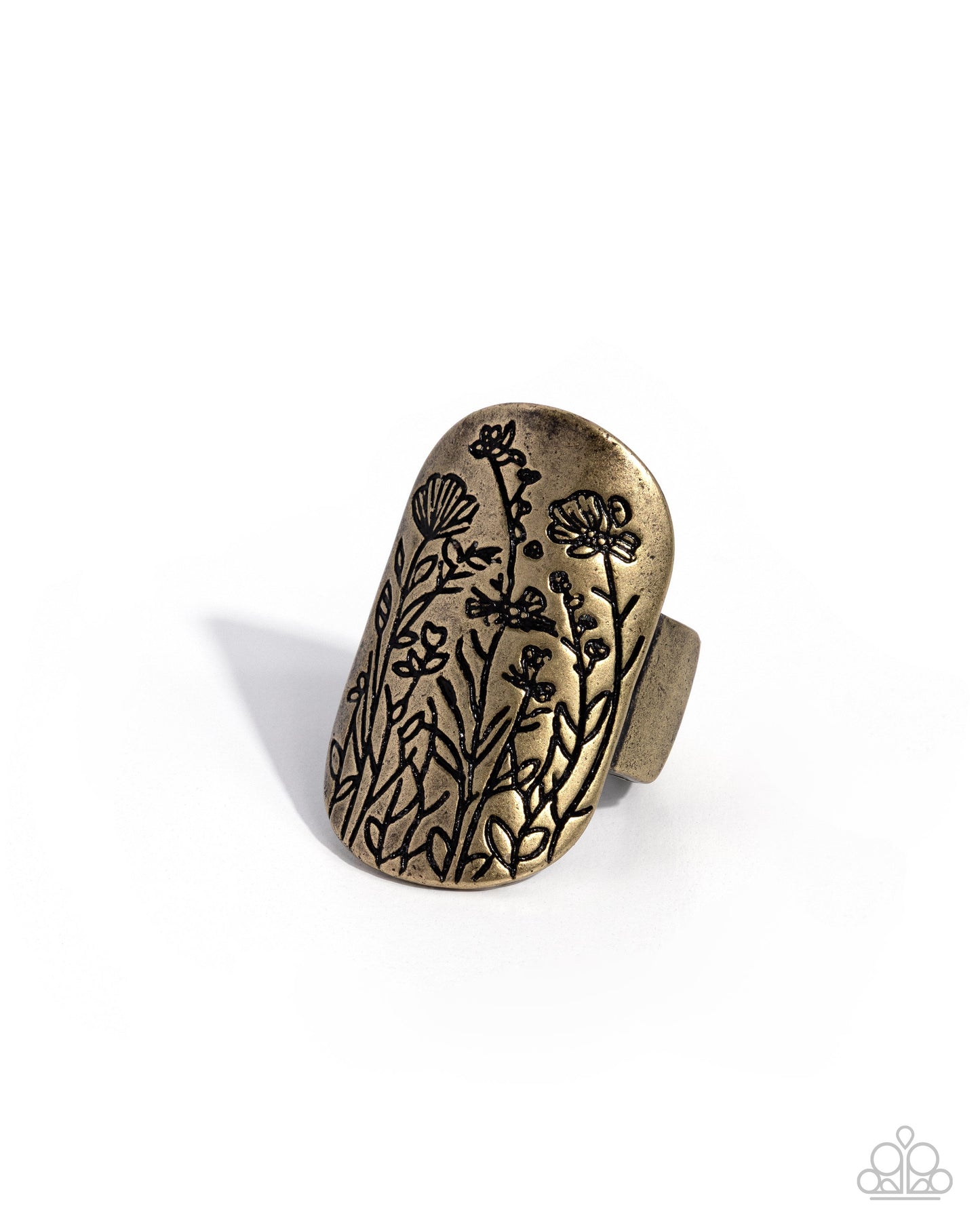 Paparazzi Out in the Garden - Brass Floral Ring 2026 Convention Exclusive