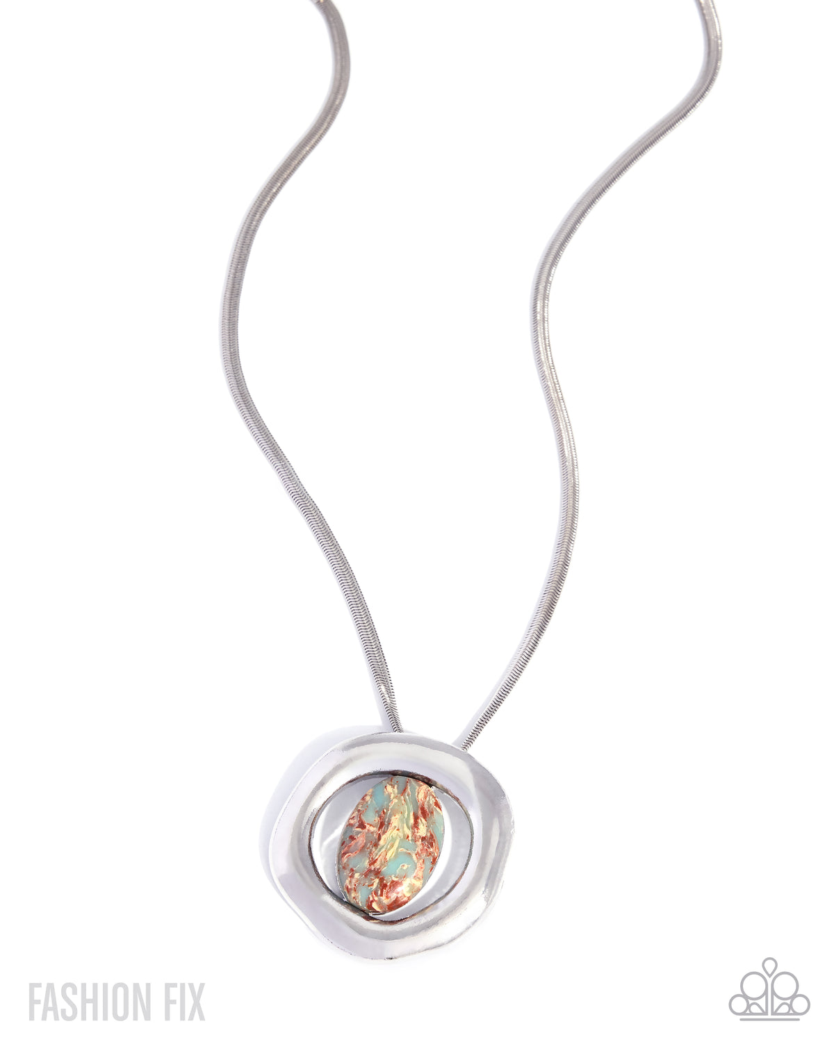 Paparazzi Refined Artisan - Multicolored Turquoise Oval Stone Silver Necklace Simply Santa Fe Fashion Fix September 2026