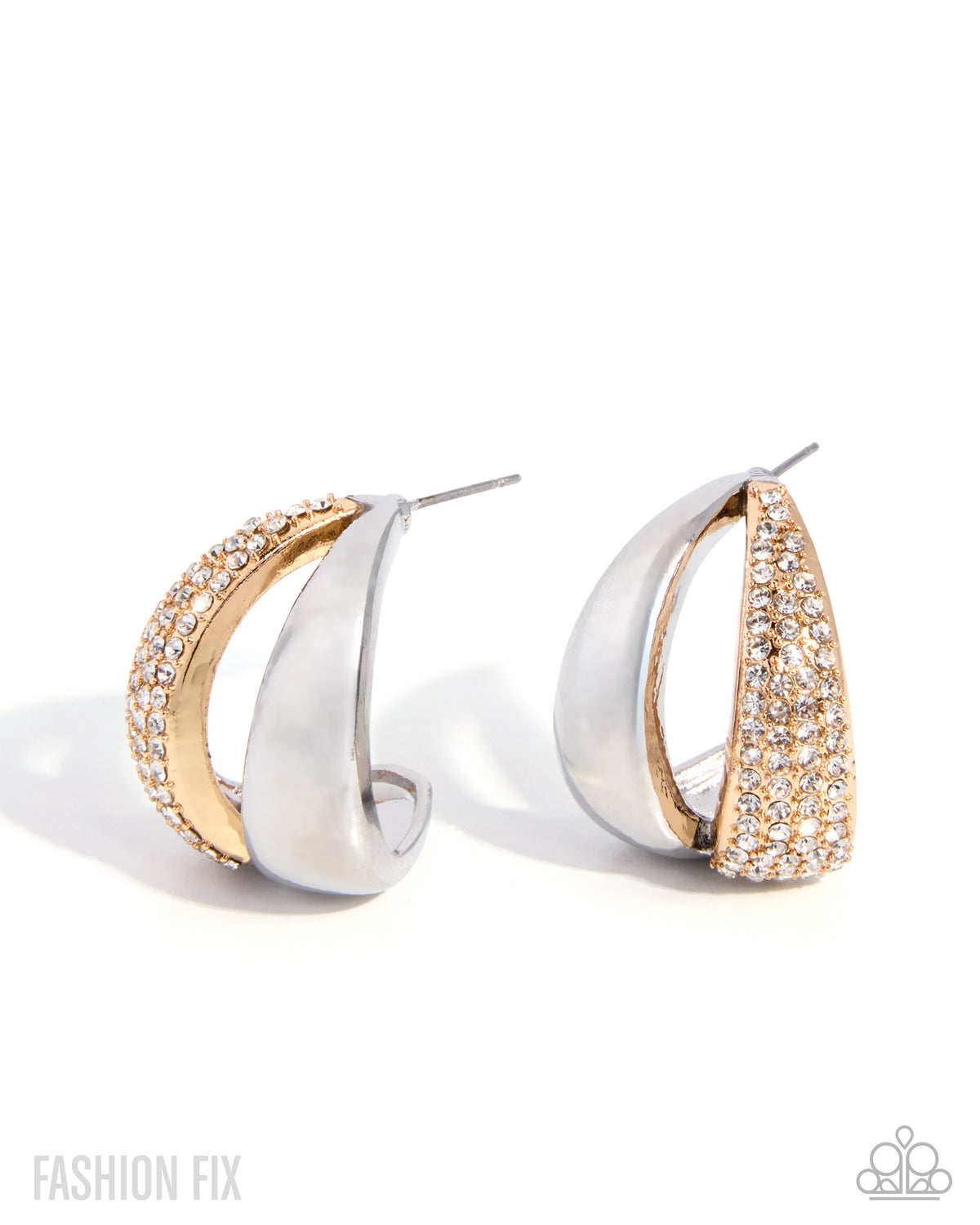 Paparazzi New York Note - Multi Silver & Gold 1 Inch Hoop Earring Magnificent Musings Fashion Fix September 2026