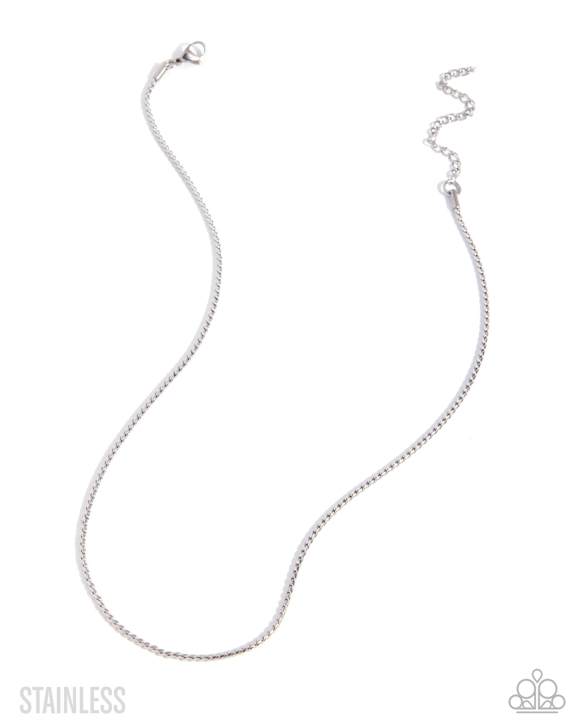 Paparazzi Sassy Splendor - Silver Stainless Steel Abstract Chain Necklace N4087