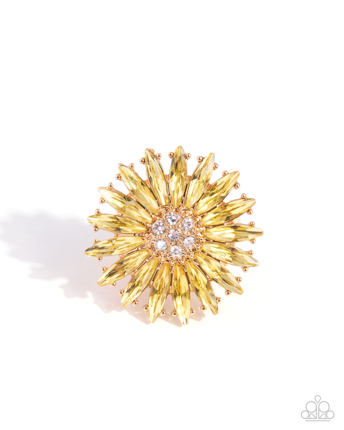 Paparazzi Sprinkle of Sunshine - Yellow Gem Flower Ring