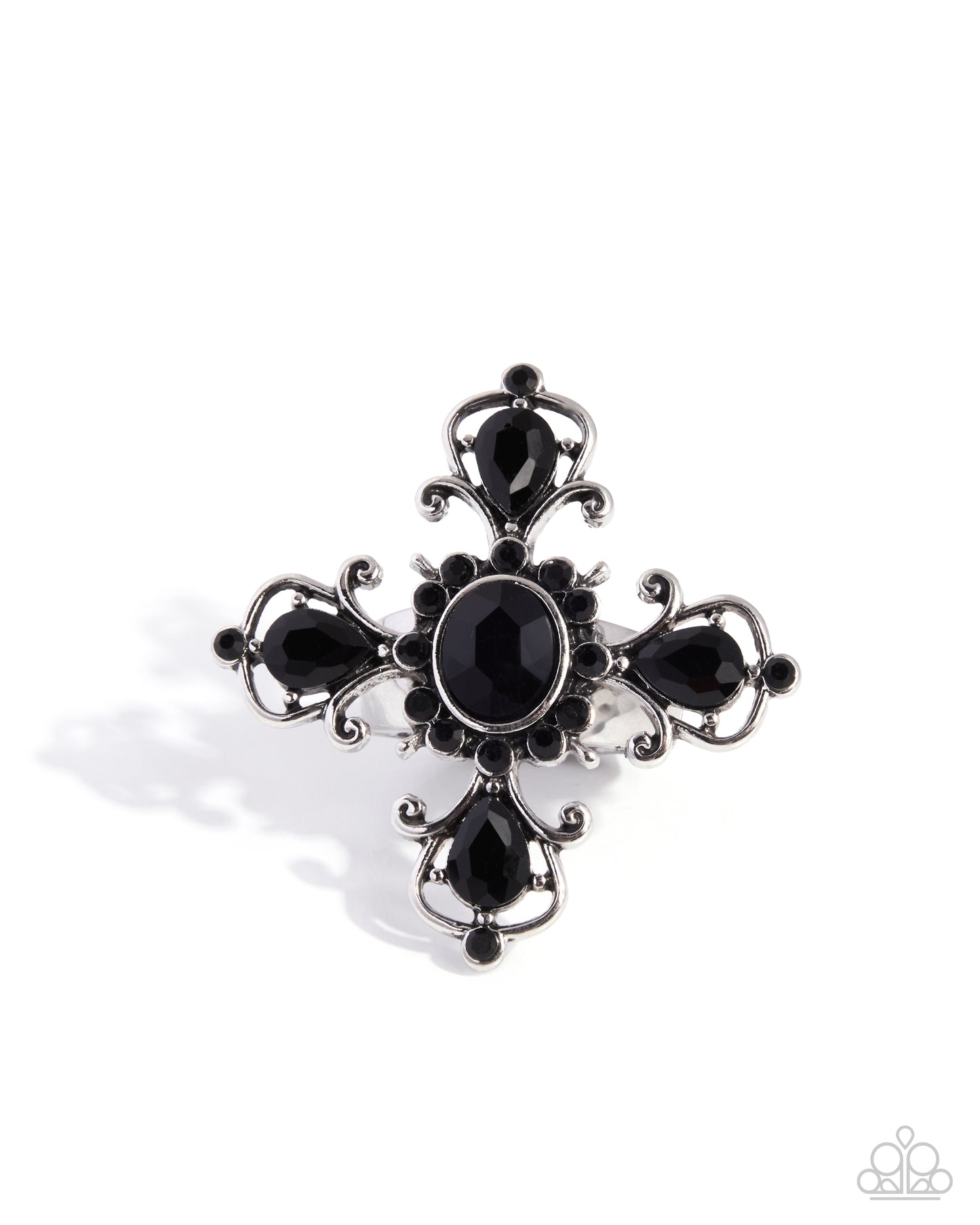 Paparazzi Curly Cross - Black