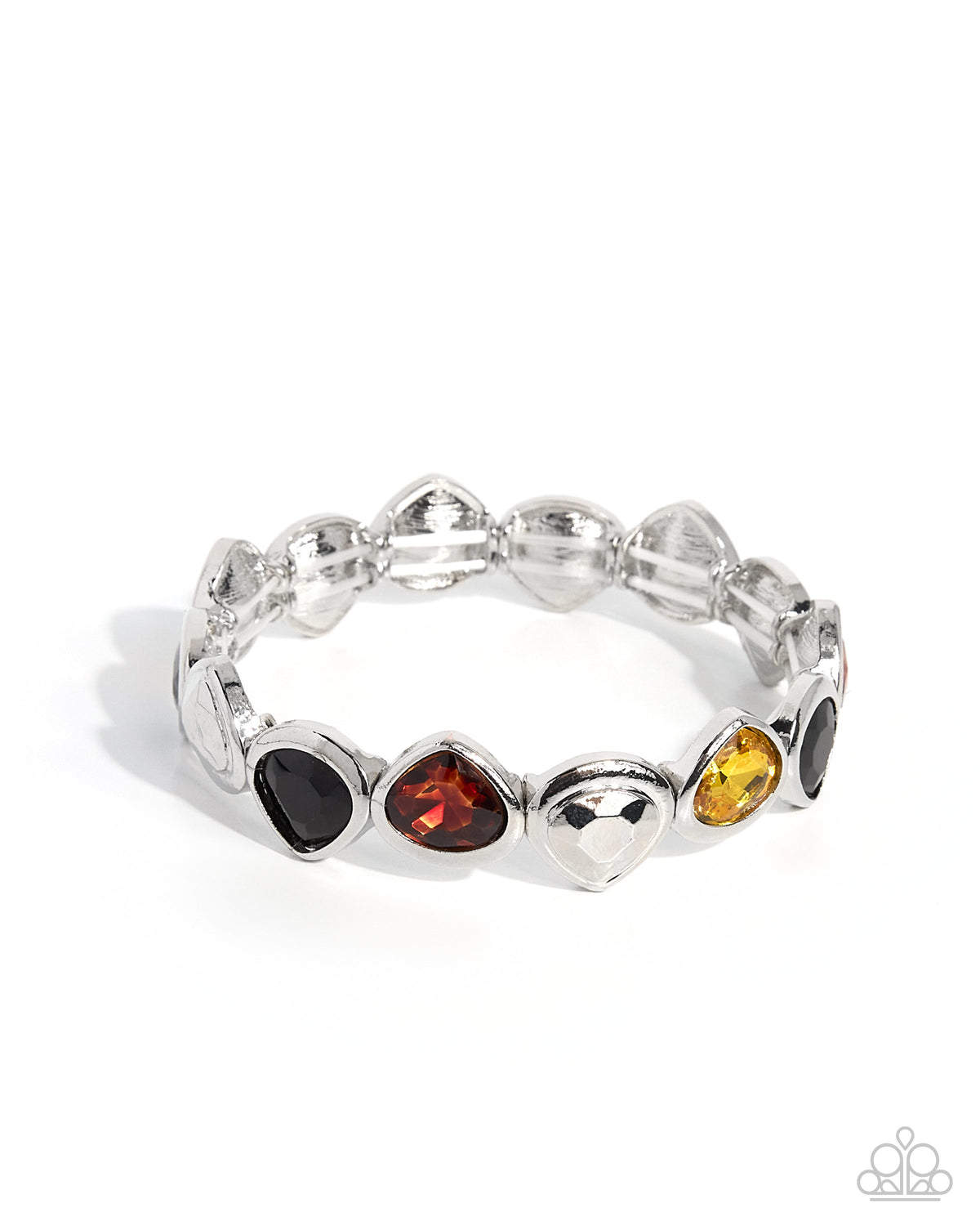 Paparazzi Sunset Squeeze - Multicolored Gem Stretch Bracelet