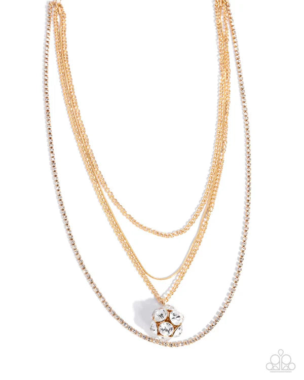 Paparazzi Captivating Construction Gold Necklace Gimme The Glitz 2025 N3707