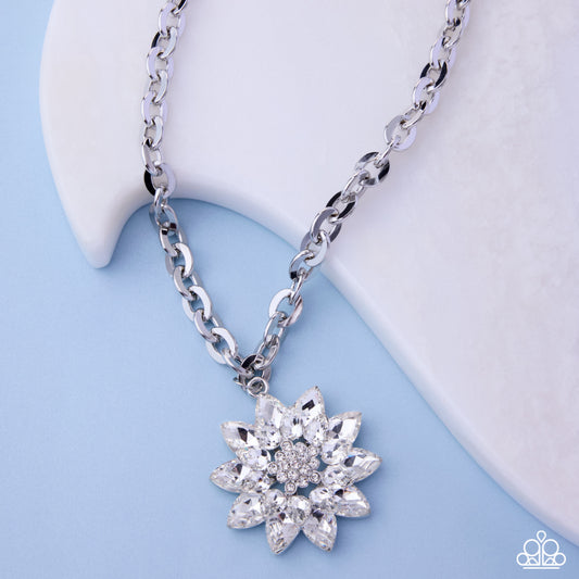 Paparazzi Glamorous Garden White Necklace Life Of The Party May 2026 Exclusive