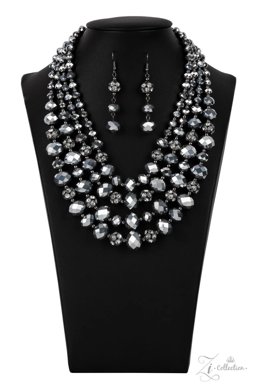Influential Zi Collection 2021 Hematite Gunmetal Necklace Paparazzi