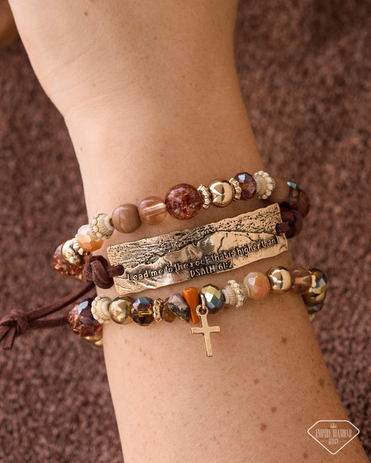 Paparazzi Lead Me Higher Multicolored Set Of 3 Bracelets Life Of The Party Empire Diamond Design