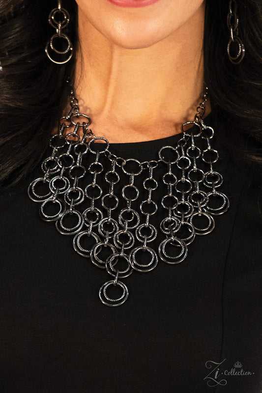 Paparazzi Paramount Zi Collection Gunmetal Necklace 2018