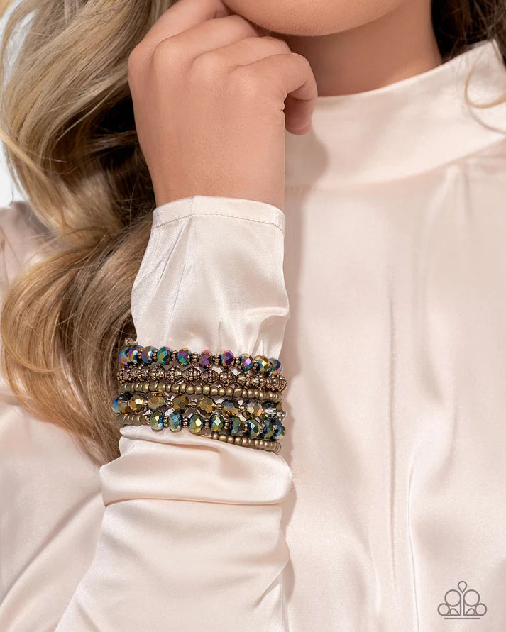 Stacked Suprise Coil Bracelet Life Of The Party May 2025 Paparazzi B2173