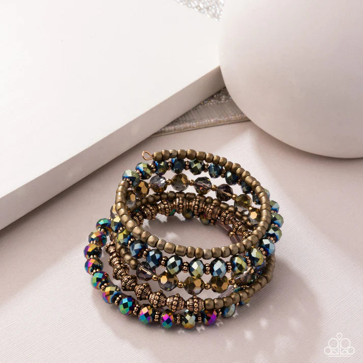 Stacked Suprise Coil Bracelet Life Of The Party May 2025 Paparazzi B2173