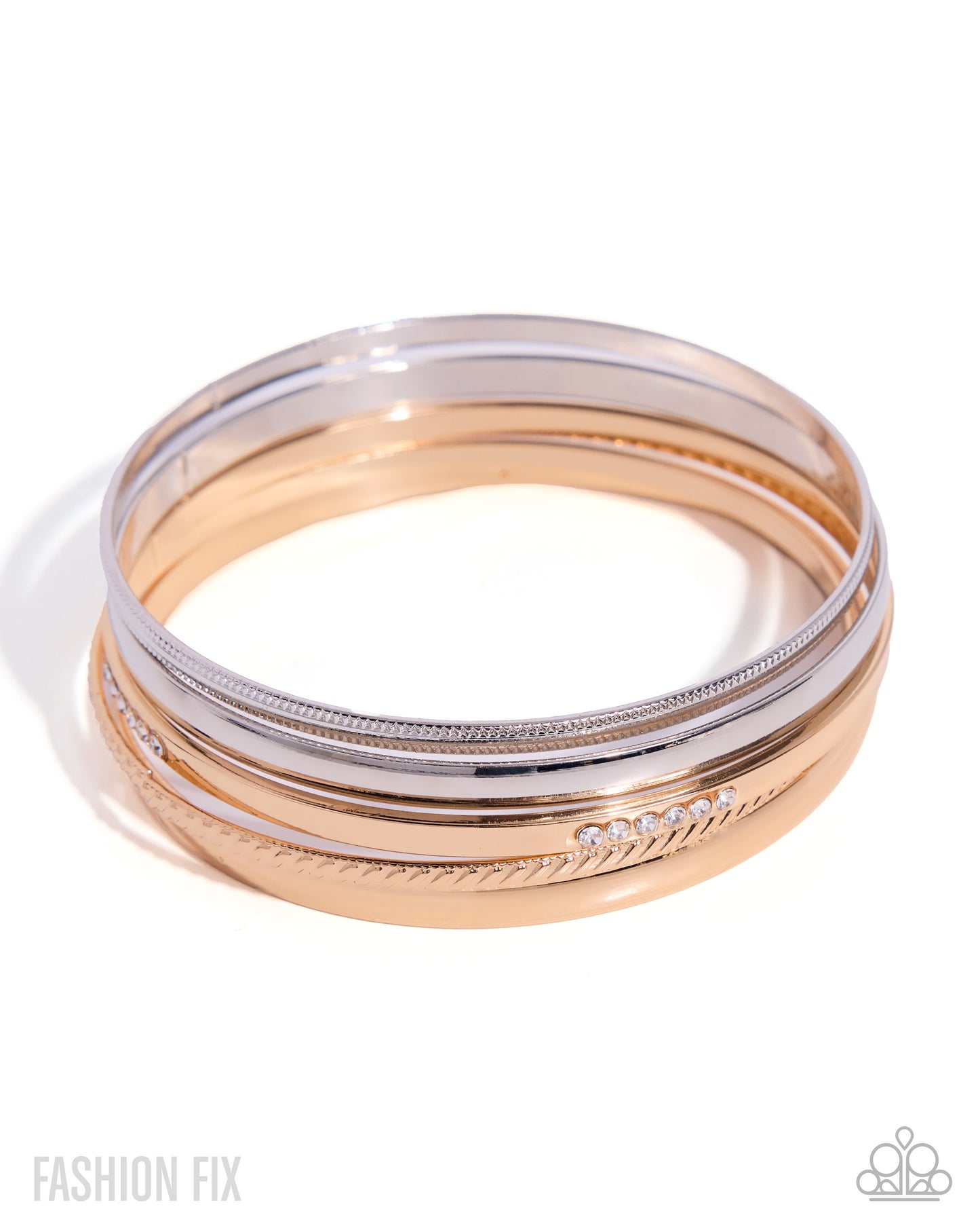 Paparazzi Vote Of Confidence Gold & Silver Bangle Bracelet Set July 2026 Fiercely 5th Avenue Fashion Fix