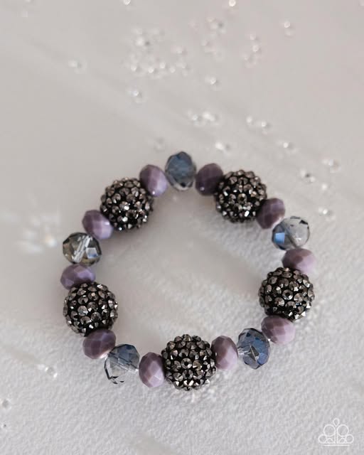Paparazzi Sassy Sequence Silver Hematite Stretch Bracelet Gimme The Glitz 2026 B2656