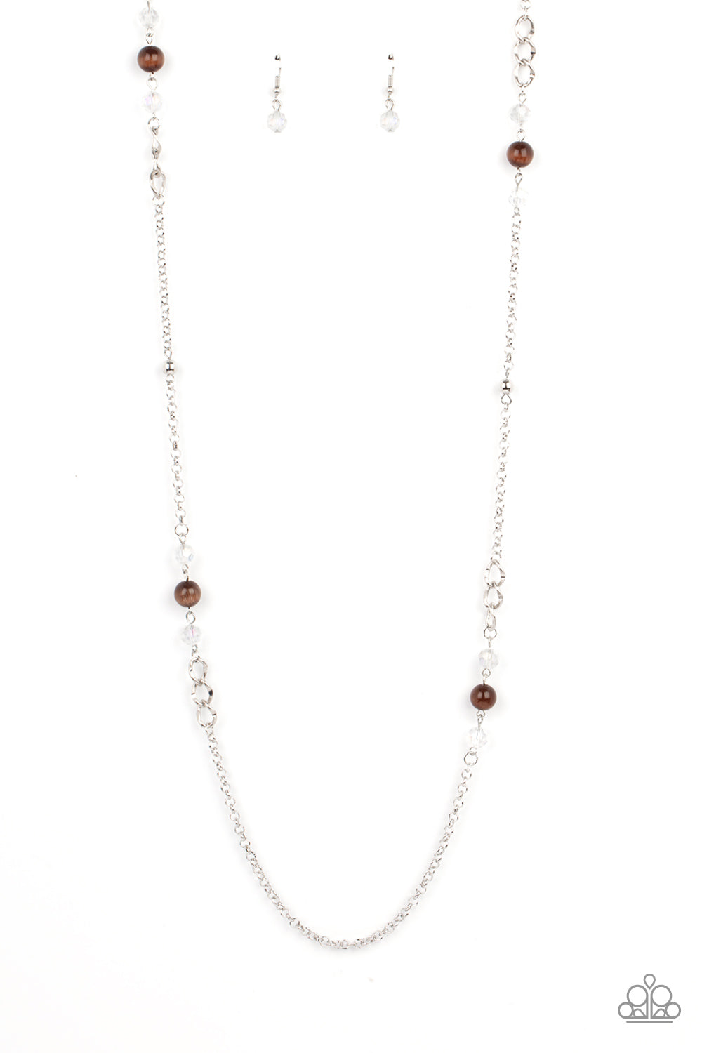 Teasingly Trendy Brown Necklace Paparazzi N0122