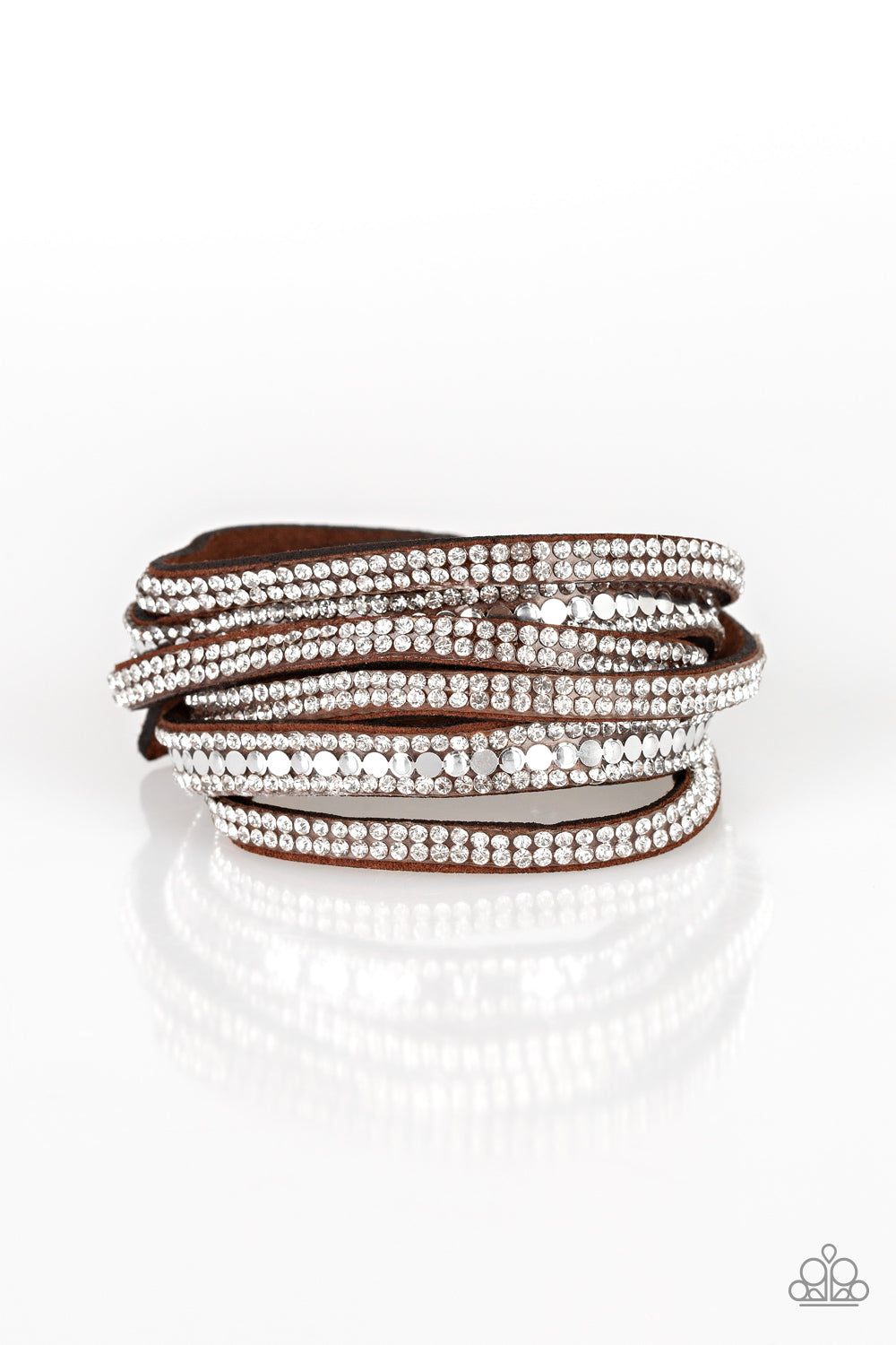 Rock Star Attitude - Brown Urban Wrap Bracelet Paparazzi B0296