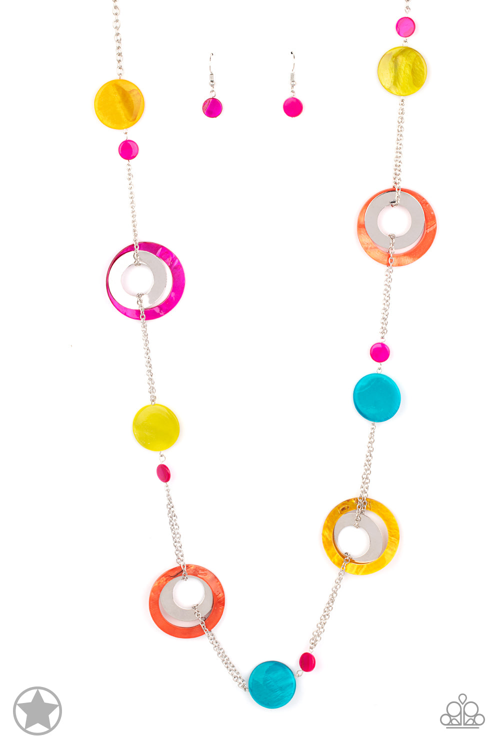 Kaleidoscopically Captivating Multi Blockbuster Necklace Paparazzi N0272