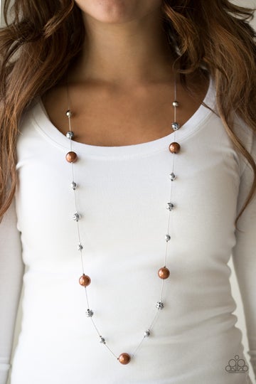 Elequently Eloquent Brown Necklace Paparazzi N0097