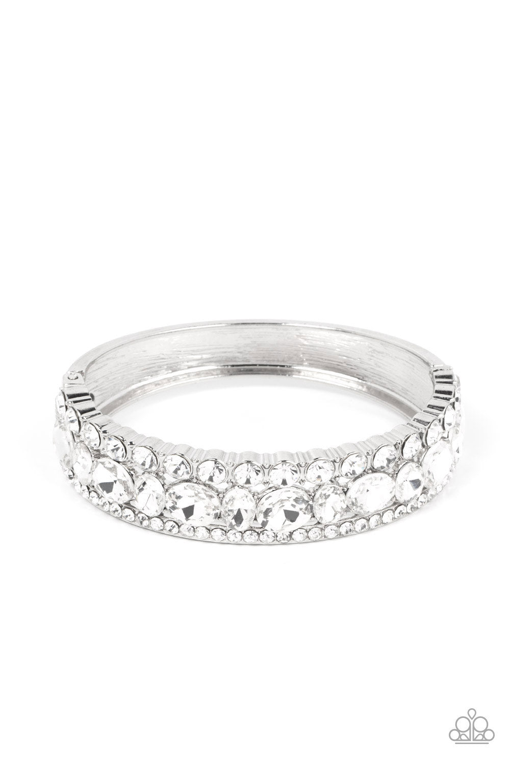 Mega Megawatt - White Bracelet Life Of The Party Paparazzi B0370