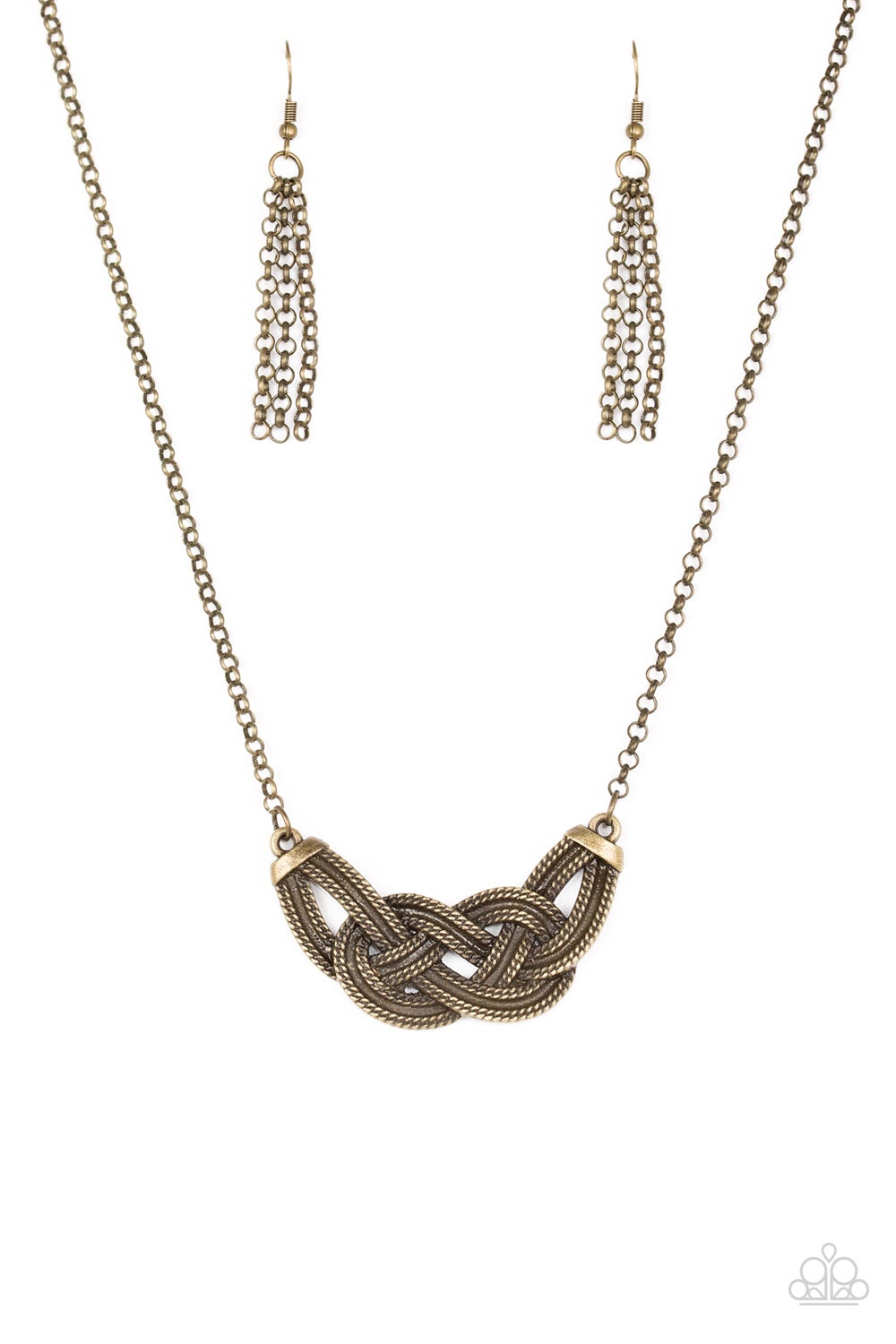 Nautically Naples Brass Necklace N0219
