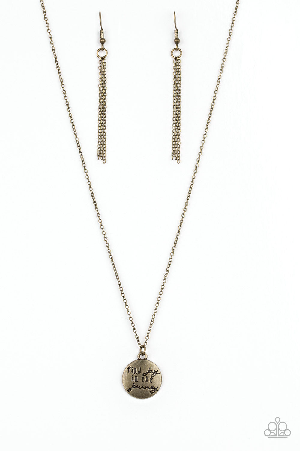 Find Joy - Brass Necklace Paparazzi N0341