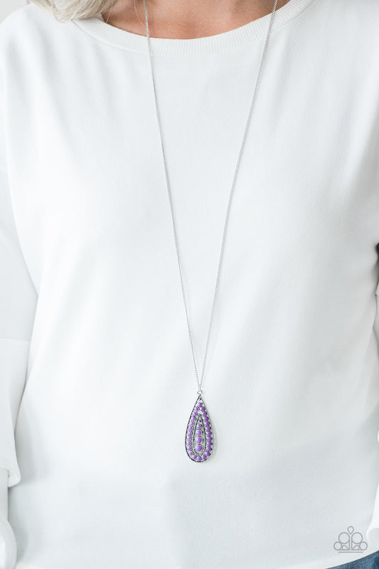 Tiki Tease Purple Necklace Paparazzi N0002