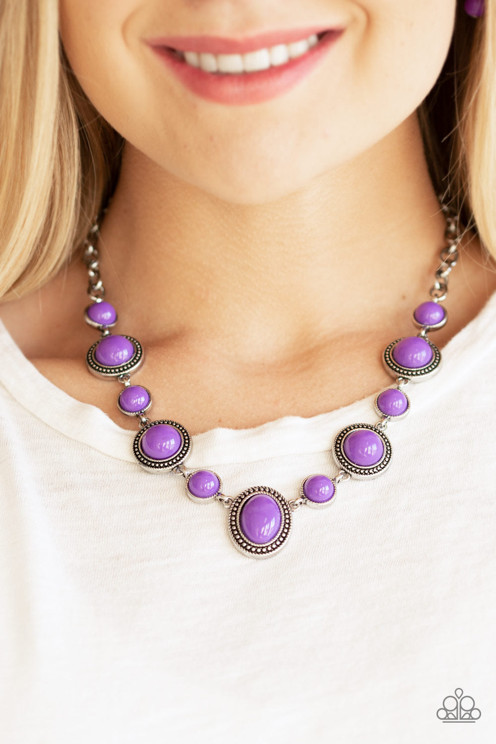 Voyager Vibes - Purple Necklace Paparazzi N0581