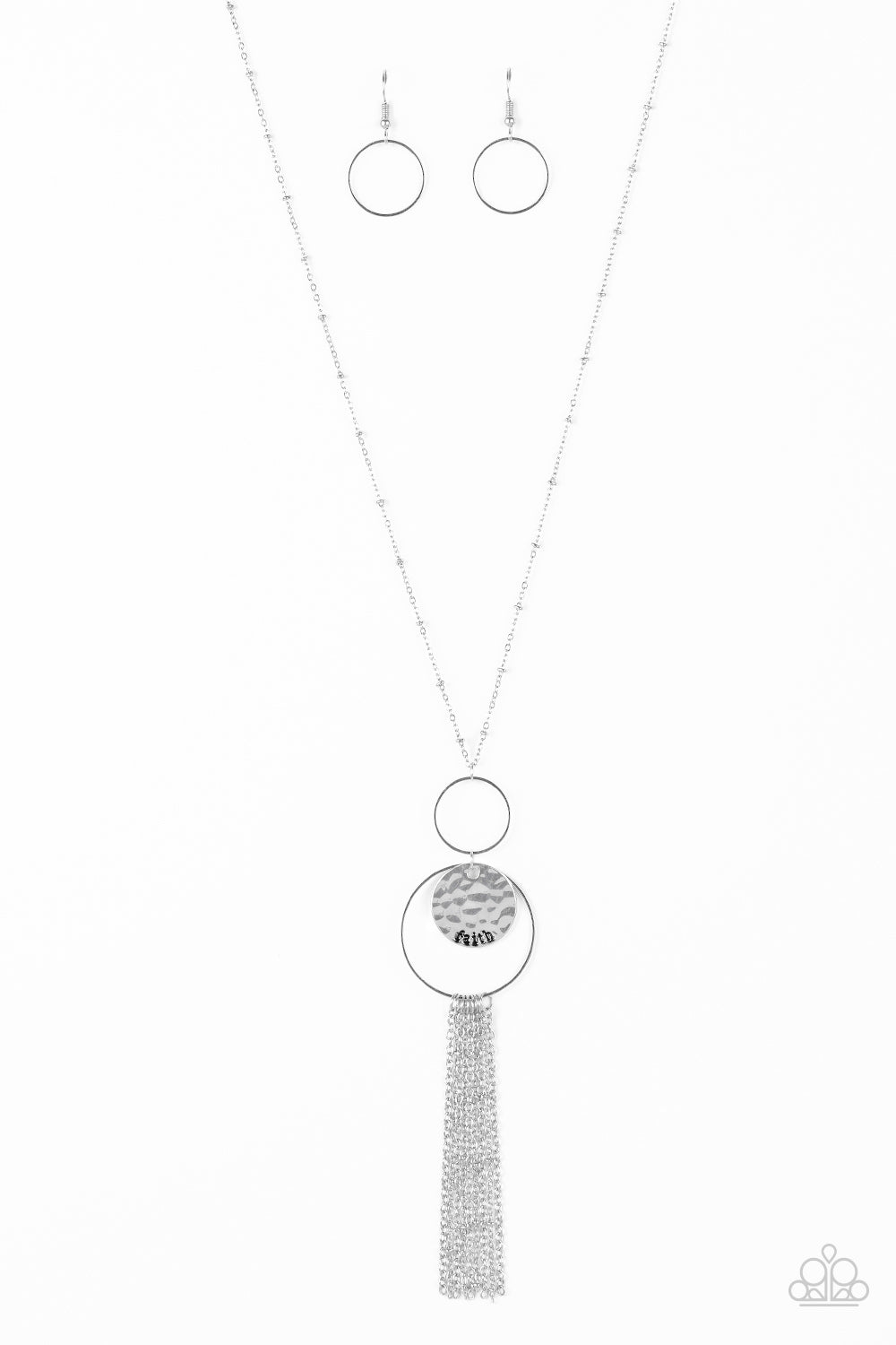 Faith Makes All Things Possible - Silver Necklace Paparazzi N0421