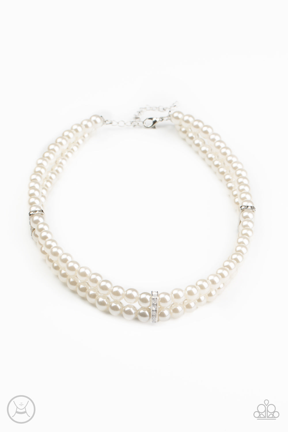 Put On Your Party Dress Silver Necklace Paparazzi N0035