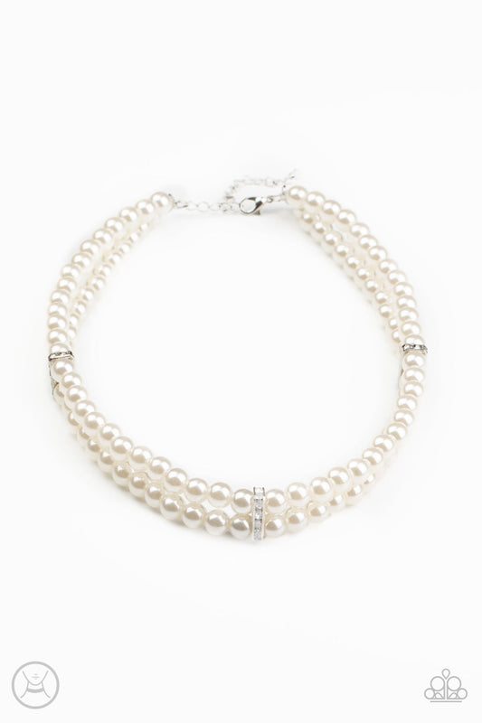 Put On Your Party Dress Silver Necklace Paparazzi N0035