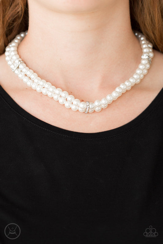Put On Your Party Dress Silver Necklace Paparazzi N0035