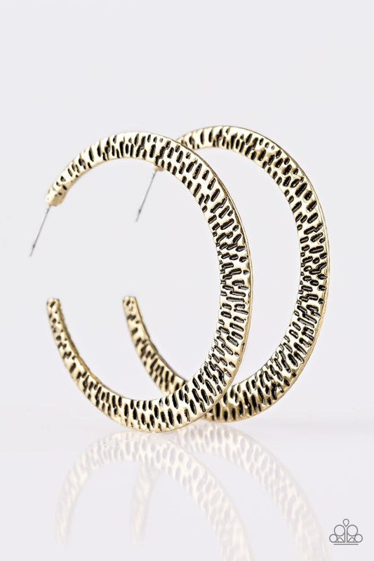 Beast Friends Forever Brass Earring Paparazzi E0021